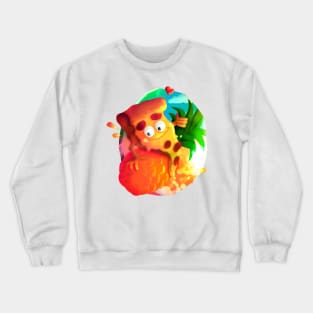 Tropical Bombshell - Pizza On Pineapple Crewneck Sweatshirt